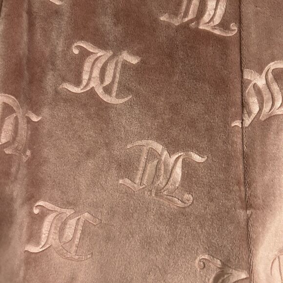 Juicy Couture Lounge Shorts Women L Pink Brown 2 Pk Velour Plush Bling Logo NWT - Picture 10 of 12